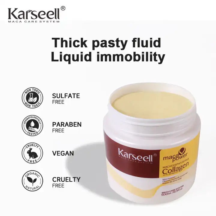 Karseell Collagen Hair Treatment Mask For Dry Damaged & All Hair Types - 500ml