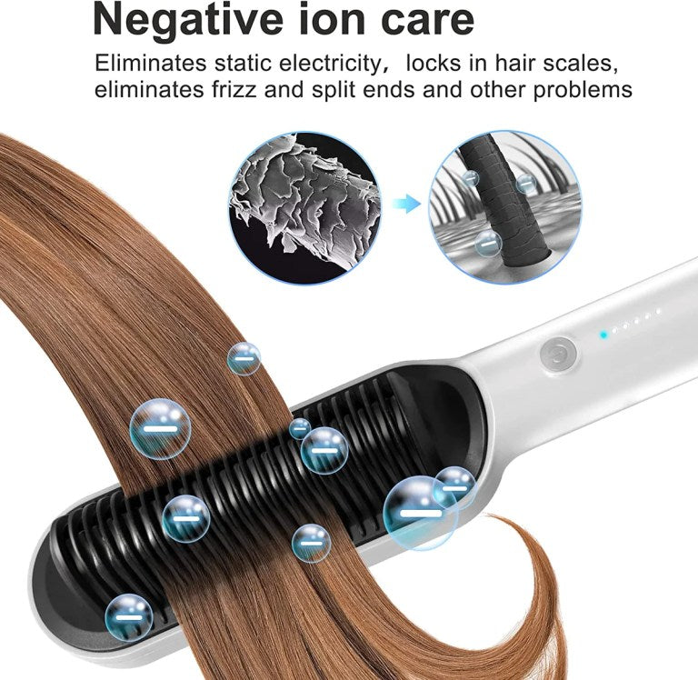 Hair Straightener Brush Straight Comb