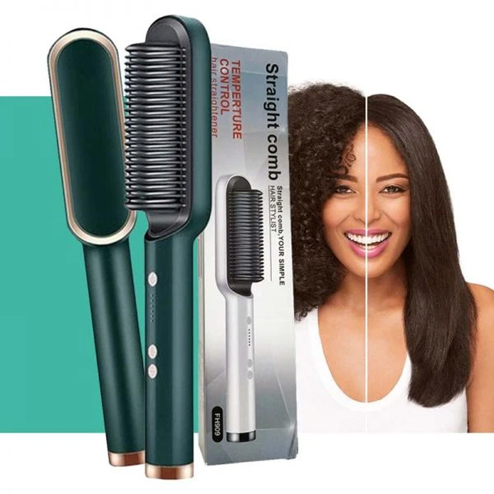 Hair Straightener Brush Straight Comb