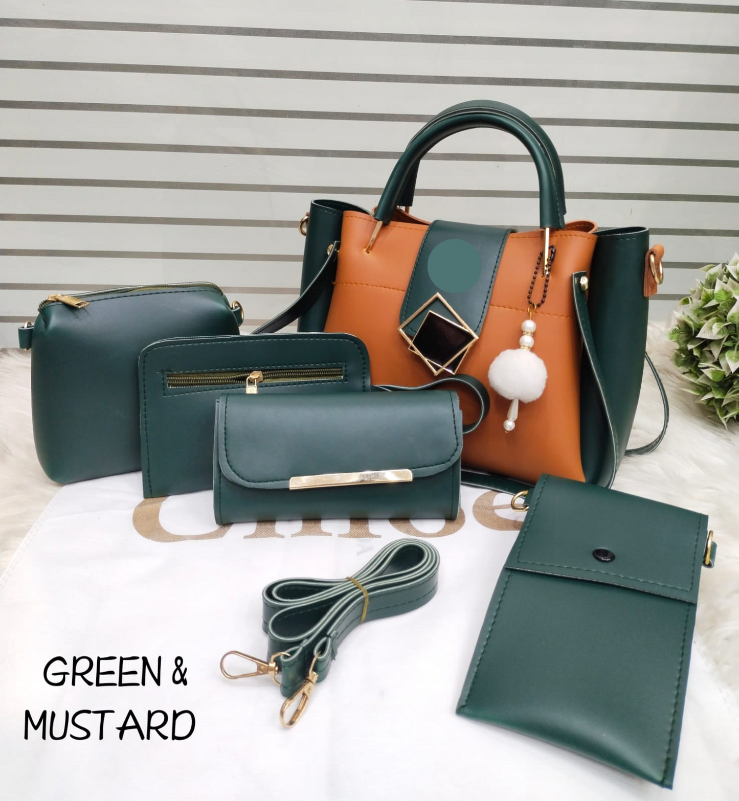 5pc Women Fashion Hand Bag Set